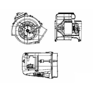 HEATER BLOWER MOTOR - REAR