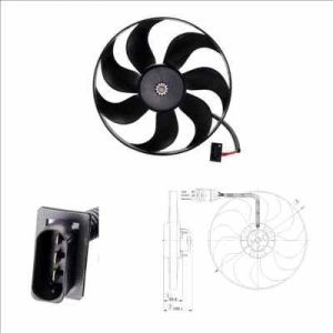 RADIATOR FAN MOTOR AND BLADE