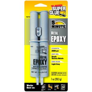 SUPER GLUE 5 MINUTE METAL EPOXY - 1OZ