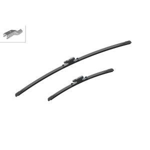 Aerotwin Flat Twin Pack Windscreen Wiper Blades 700mm/400mm 28"/16" A159S