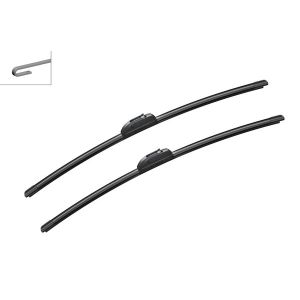 Aerotwin Retro-Fit Flat Twin Pack Wiper Blades With Spray Jet 600mm/600mm 24"/24" Ar609S