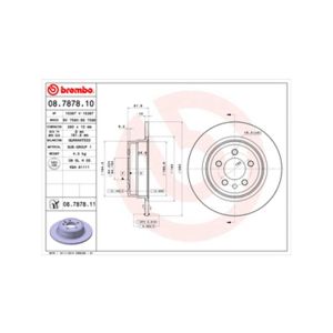 Rear Solid Brake Disc Pair - 280mm Diameter