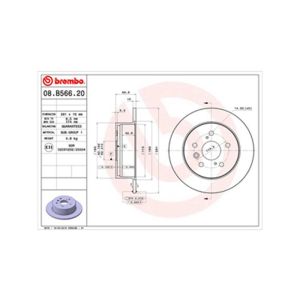 Rear Solid Brake Disc Pair - 281mm Diameter