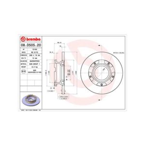 Rear Solid Brake Disc Pair - 288mm Diameter