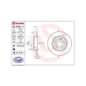 Rear Solid Brake Disc Pair - 276mm Diameter