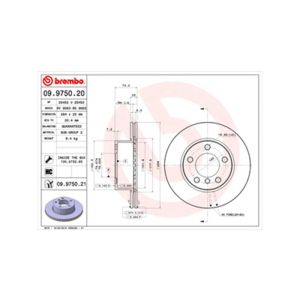 FRONT VENTED BRAKE DISC PAIR - 284MM DIAMETER