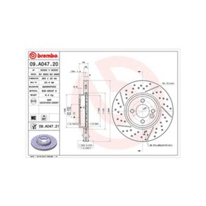 FRONT VENTED BRAKE DISC PAIR - 294MM DIAMETER