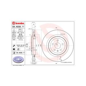 Rear Vented Brake Disc - 365mm Diameter