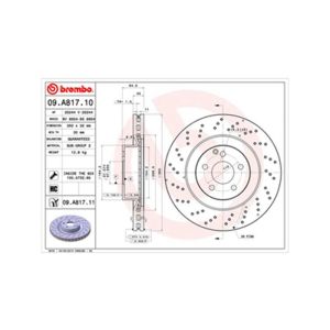 FRONT VENTED BRAKE DISC - 350MM DIAMETER