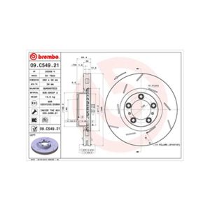 FRONT LH BRAKE DISC SINGLE COATED R90 APPROVED