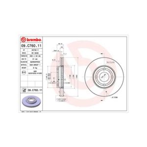 Front Vented Brake Disc Pair - 262mm Diameter