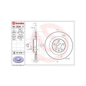 REAR BRAKE DISC PAIR COATED R90 APPROVED