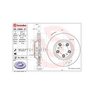 FRONT LH BRAKE DISC SINGLE COATED R90 APPROVED