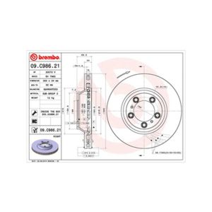 FRONT RH BRAKE DISC SINGLE COATED R90 APPROVED