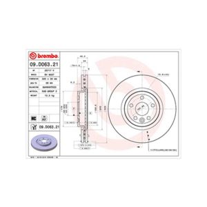 FRONT BRAKE DISC SINGLE COATED R90 APPROVED