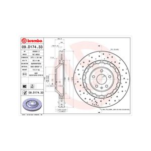 Front Vented Brake Disc - 370mm Diameter