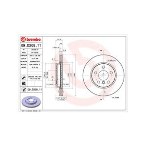 FRONT BRAKE DISC PAIR COATED R90 APPROVED