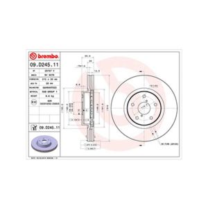 FRONT BRAKE DISC SINGLE COATED R90 APPROVED