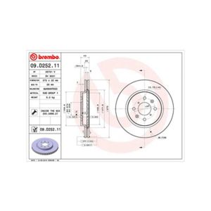 FRONT BRAKE DISC PAIR COATED