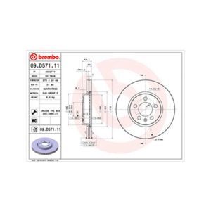 Front Vented Brake Disc Pair - 276mm Diameter