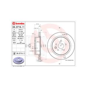 Rear Vented Brake Disc Pair - 310mm Diameter