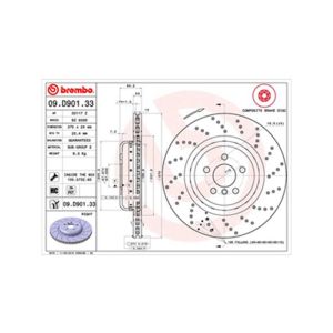 REAR BRAKE DISC SINGLE COATED R90 APPROVED RIGHT HANDED