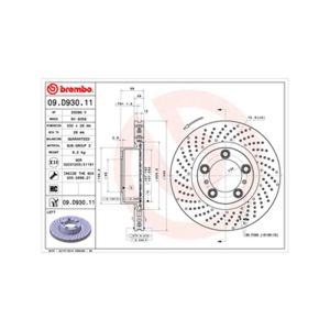 Front Vented Brake Disc - 330mm Diameter