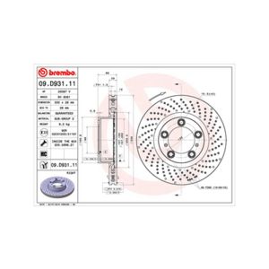 Front Vented Brake Disc - 330mm Diameter