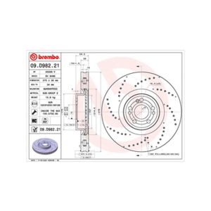 Front Vented Brake Disc - 375mm Diameter