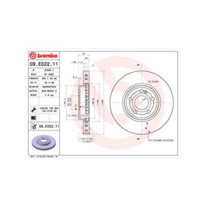 Front Vented Brake Disc Pair - 305mm Diameter