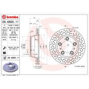 Rear Vented Brake Disc Pair Coated - 299mm Diameter