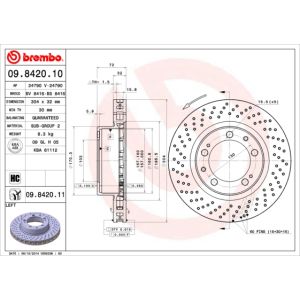 Front Lh Vented Brake Disc Coated - 304mm Diameter