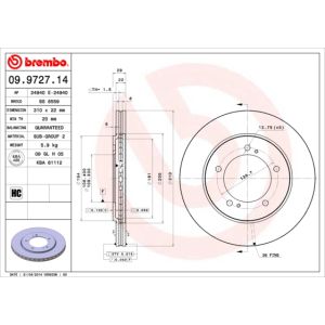 FRONT VENTED BRAKE DISC PAIR - 310MM DIAMETER