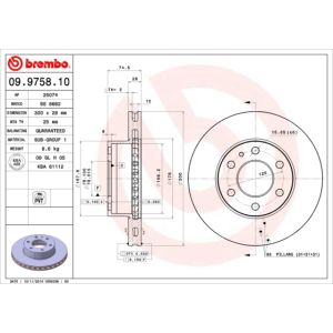 FRONT VENTED BRAKE DISC PAIR - 300MM DIAMETER