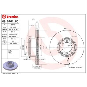 REAR VENTED BRAKE DISC PAIR - 294MM DIAMETER