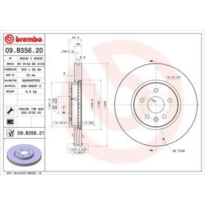 Front Vented Brake Disc Coated - 300mm Diameter