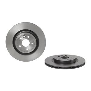 Rear Vented Brake Disc Pair Coated - 325mm Diameter