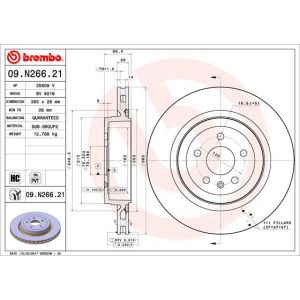 Rear Vented Brake Disc Coated - 365mm Diameter