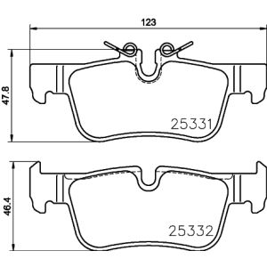 REAR BRAKE PADS