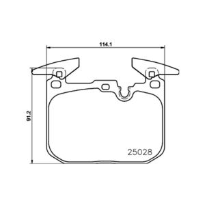 FRONT BRAKE PAD SET