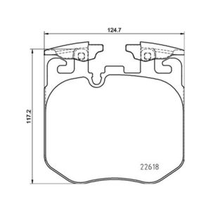 FRONT BRAKE PAD SET