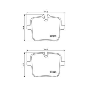 REAR BRAKE PAD SET