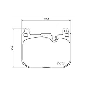 FRONT BRAKE PAD SET