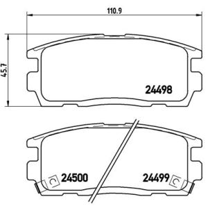 REAR BRAKE PADS