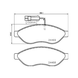 FRONT BRAKE PAD SET