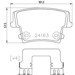 REAR BRAKE PADS