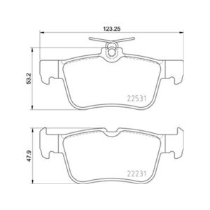 REAR BRAKE PAD SET