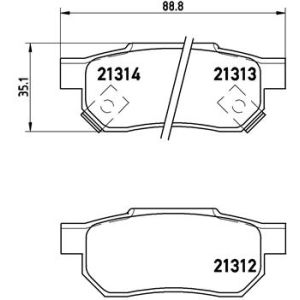 REAR BRAKE PADS