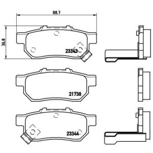 REAR BRAKE PADS