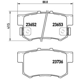 REAR BRAKE PADS